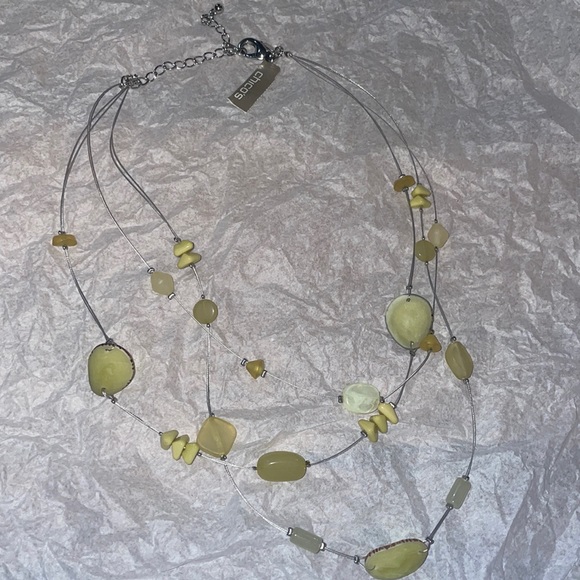 Chico’s Yellow Layered Necklace - Picture 3 of 3